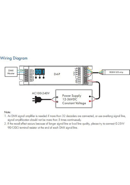 2x D4-P 4 Kanal Pwm Sabit Voltaj Dmx ve Rdm LED Kod Çözücü Dijital Ekran RJ45 Port DC12-36V Giriş 8AX4CH (Yurt Dışından) indirimleri