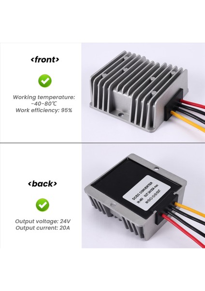 48V Dc-Dc Dönüştürücü 48V-24V 20A Adım Aşağı Aşağı Güç Kaynağı Dönüştürücü Buck Regülatör Voltaj Transformatörü (Yurt Dışından) indirimleri