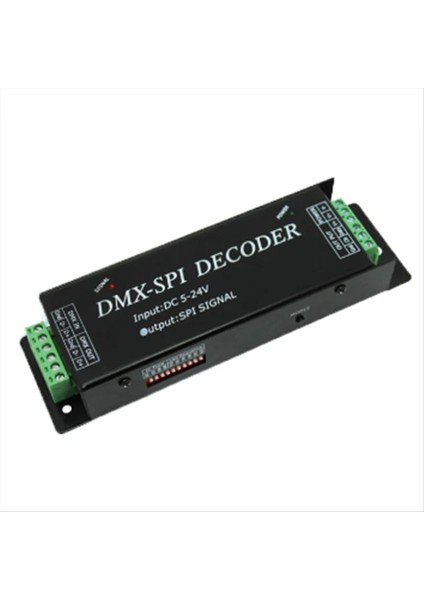 DMX200 Spı Sinyal LED Denetleyicisi Dmx 2801 6803 2812 2811 Şerit Işık Bandı DC5V 12V 24V (Yurt Dışından)