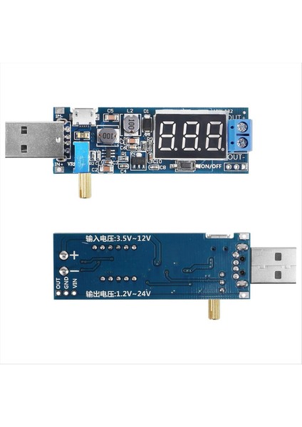 6pcs USB Buck Boost Dönüştürücü 3 5V-12V-1 2V-24V Dc-Dc Adım Yukarı Adım Güç Kaynağı Modülü Voltaj Regülatörü (Yurt Dışından) fiyatları