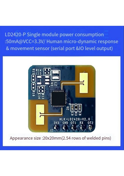 24G Mmwave LD2420 Insan Varlığı Radar Sensörü Hareket Algılama Modülü (Yurt Dışından) fırsatları