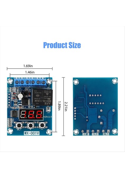 1 Adet Düşük Voltajlı Kesme Pil Voltaj Monitörü Modülü Dc 12V Düşük Voltaj Kesme Şarj Deşarjı Koruma Kurulu (Yurt Dışından) modelleri