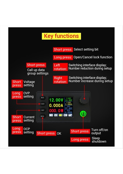 SK40C Renk Ekran Cnc Ayarlanabilir Voltaj Regülasyonu Güç Kaynağı Sabit Voltaj Sabit Akım Şarj Modülü 40W (Yurt Dışından) modelleri
