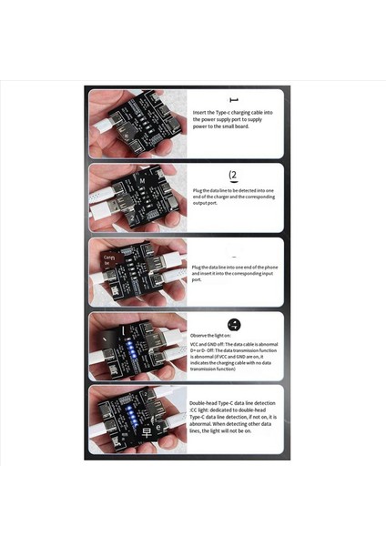 2x Dt3 Veri Kablosu Algılama Kart Ios Için USB Kablo Test Cihazı Android Tip-C Kısa Devre Açma-Kapama Anahtarlama Test Kartı (Yurt Dışından) modelleri
