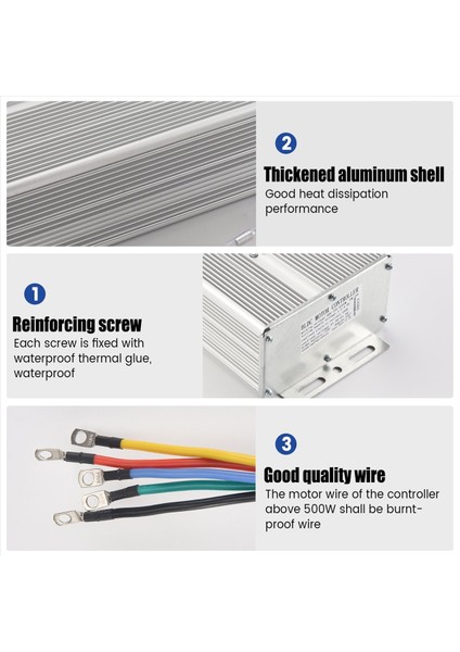 48V-72V 5000W Üç Bisiklet Foc Denetleyici Pil Araç Akıllı Fırçasız Motor Kontrolör Elektrikli Araba (Yurt Dışından) fırsatları