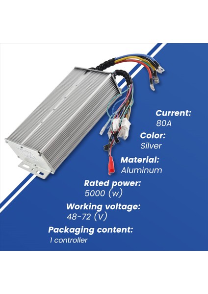 48V-72V 5000W Üç Bisiklet Foc Denetleyici Pil Araç Akıllı Fırçasız Motor Kontrolör Elektrikli Araba (Yurt Dışından) indirimleri