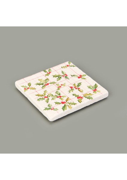 Kitchen Kokina Taş Bardak Altlığı - Renkli - 10X10 cm fiyatları