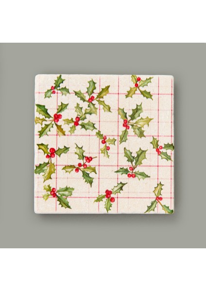 Kitchen Kokina Taş Bardak Altlığı - Renkli - 10X10 cm modelleri