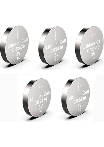Yuma CR2430 Süper Lityum 3V 5’li Kart Düğme ( Lisinya )