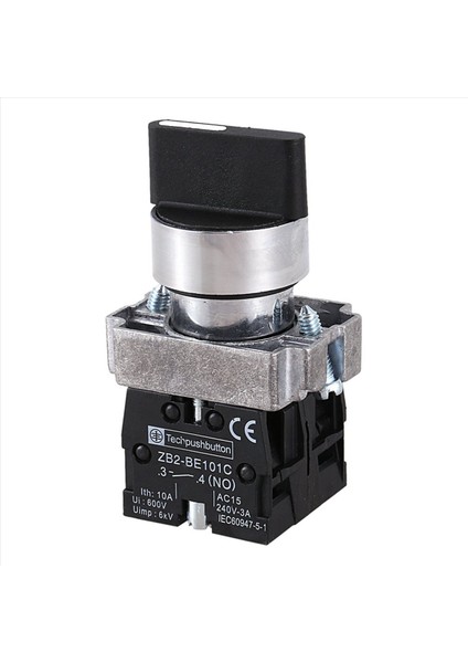 8pcs 22MM Mandal 2 No 3-Positeli Döner Seçici Seçme Anahtarı ZB2-BE101C Siyah (Yurt Dışından) fiyatları