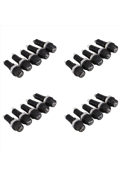20 Pcs Ac 125V 15A 6 x 30MM Panel Montaj Sigorta Tutucu (Yurt Dışından)