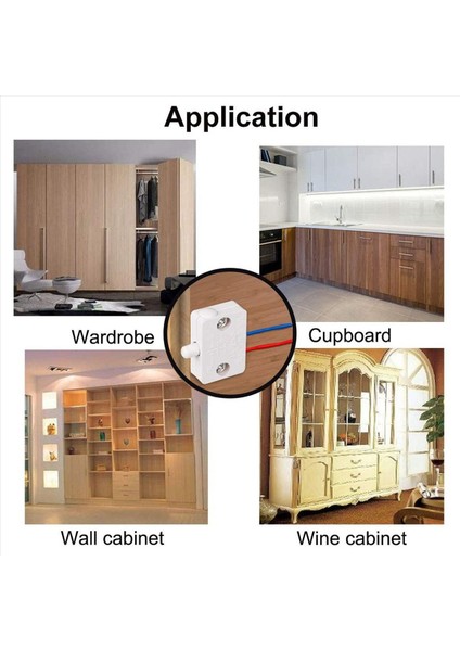 16 Adet Dolap Kapı Anahtarı Dolap Lamba Anahtarı Çekmeceleri 12V 24V 110V Siyah&#39 A Uygulanabilir Yakın Kapıda Açılış (Yurt Dışından) fırsatları