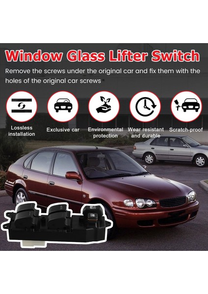 Toyota Corolla Rav4 4820-12340 84820-42060 84820-60110 84820-06011 Için Araba Elektrikli Pencere Anahtarı (Yurt Dışından) fırsatları