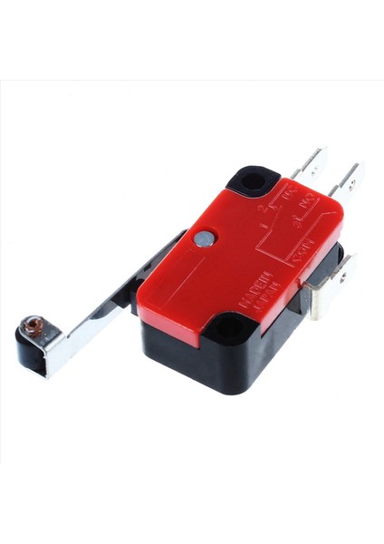 5x Mini Limit Anahtarı Uzun Menteşe Silindir Kol Kolu Spdt Snap Action Lot - Kırmızı ve Siyah (Yurt Dışından) fırsatları