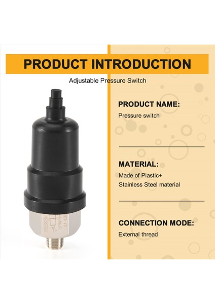Güvenilir 1/8 Inç Bağlantı Noktası Ayarlanabilir Diyafram Tipi Basınç Anahtarı Nozul QPM11-NC (Yurt Dışından) fırsatları
