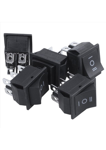 20 Pcs 6 Pin Dpdt Siyah Düğmesi Aç/kapalı/açık Rocker Anahtarı Ac 250V/15A 125V/20A (Yurt Dışından) fiyatları