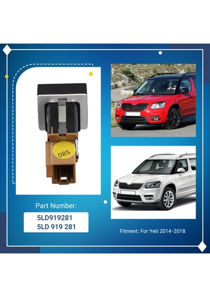 Skoda Yeti Için Otopark Yardım Sistemi Radar Switch 2014-2018 5LD919281 5ld 919 281 (Yurt Dışından) indirimleri