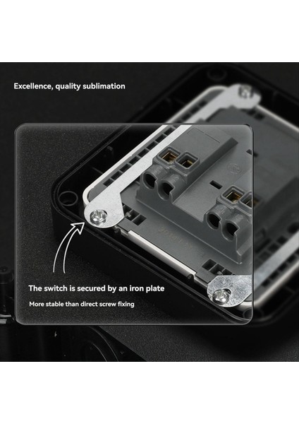 IP66 Su Geçirmez Anahtar Park Yüzme Havuzu Basamak Önleyici Sıçrama Endüstriyel Güç Duvar Anahtarı Açık Mekan Su Geçirmez Anahtar A (Yurt Dışından) indirimleri