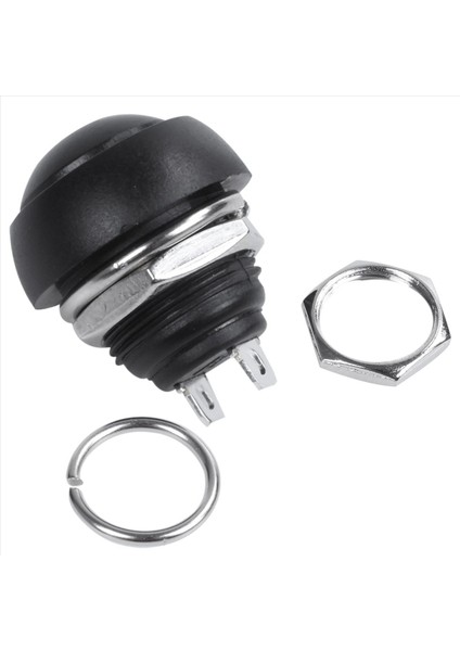 Siyah 20X Pcs M4 12MM Su Geçirmez Anlık Açık/kapalı Push Düğmesi Yuvarlak Spst Anahtarı (Yurt Dışından) modelleri