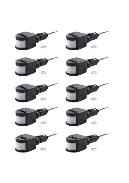 LED Işık Siyah Için 10X Dış Mekan 12V Dc Otomatik Kızılötesi Pır Hareket Sensörü Anahtarı (Yurt Dışından) fiyatları