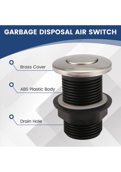 Çöp Bertaraf Hava Anahtarı Kiti Çöp Bertaraf Düğmesi Çöp Bertaraf Anahtarı Düğmesi Atık Bekleyici Aç/kapalı Abd Fişi (Yurt Dışından) indirimleri