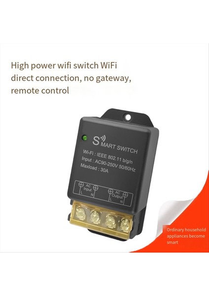 Ana Sayfa Wifi Switch 30A AC90-250V Kablosuz Uzaktan Kontrol Off Dıy Devre Kesici Alexa Home ile Çalışır (Yurt Dışından) modelleri