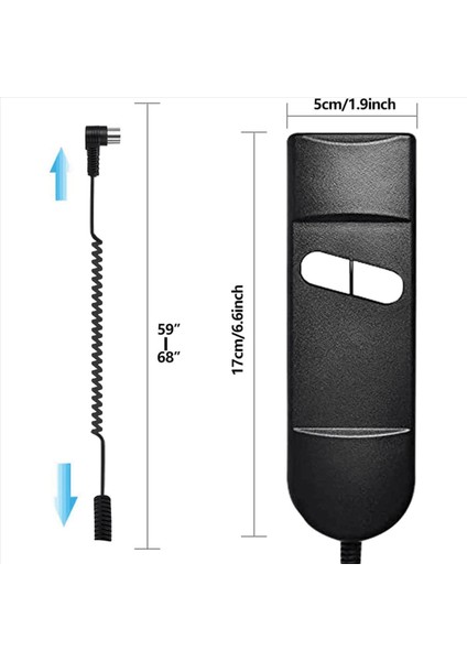 2x Asansör Sandalye Uzaktan Değiştirme 5 Pin 2 Düğme Güç Rekliner Okın Lımoss Gurur - Dirsek Için Uzak Yedek Parçalar (Yurt Dışından) fırsatları