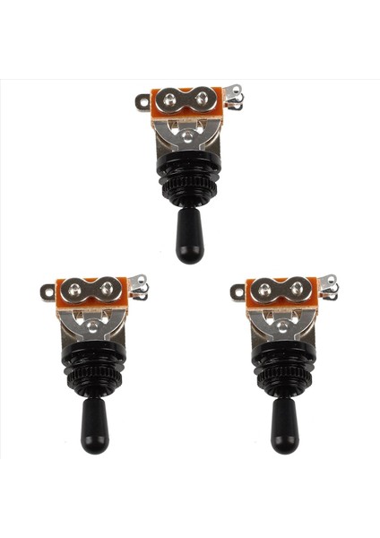 3x Siyah Ipucu 3 Yol Değişimi Anahtar Alışma Seçicisi Elektro Gitar Için (Yurt Dışından)