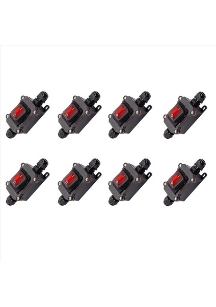 8x IP67 Su Geçirmez Satır Içi Anahtarı 12V Dc 20A Yüksek Akım Güç Su Geçirmez Anahtar (Yurt Dışından)
