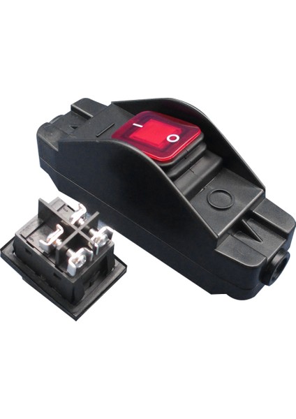 30A 24V JR-617 Su Geçirmez Hat Orta Anahtar Çizgi Anahtarı Düz Yuvarlak Çizgi Gümüş Kontak Çift Kesim Toz Geçirmez Anahtar (Yurt Dışından)