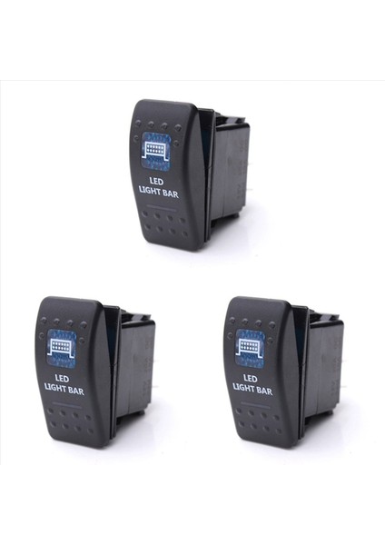 3x Araba Teknesi Arb Carling Çift LED Işık Rocker Switch On-Off On-Off 12/24V Ce 10A 1 (Yurt Dışından)