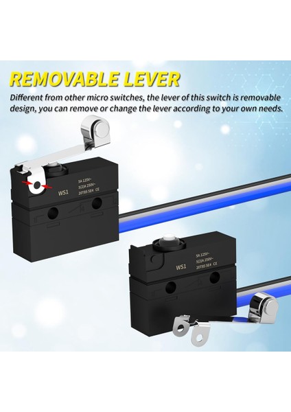 Laver Ws1 IP67 Su Geçirmez Mini Anahtar Tel Tipi Mini Anahtar Silindir Su Geçirmez Mini Anahtar (Yurt Dışından) indirimleri