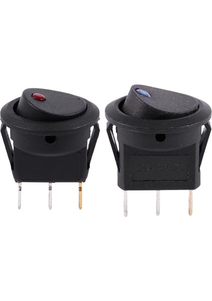 2x 12V LED Inverter Sallanan Rocker Switch Tow An-On-On-On-On-On-On Too Araç Mavi ve Kırmızı (Yurt Dışından)