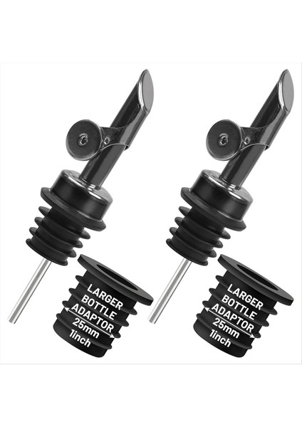 Şişeler Için Likör Dökme Büyük Boyun Şişeleri Için 2 Adaptörlü Hijyenik Hızlı Şişe Dökümü Otomatik Aç/kapat (Yurt Dışından) fiyatları