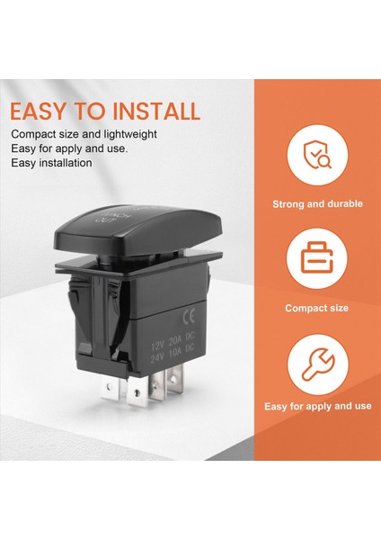 7pin Lazer Anlık Rocker Anahtarı Vinç Vinçinde Vinç 12V On-Off-On-On LED Açık Yeşil (Yurt Dışından) indirimleri