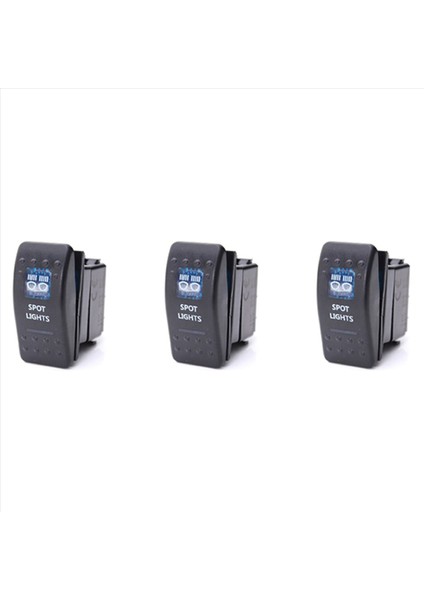 3x Araba Teknesi Arb Carling Çift LED Işık Rocker Switch On-Off On-Off 12/24V Ce 10A 3 (Yurt Dışından)