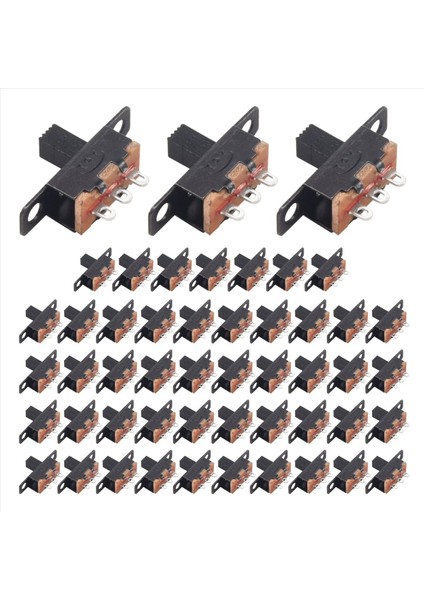 50 Pc On/on 2 Konum 1P2T Spdt Mini Panel Slayt Anahtarı Lehim Lug SS12F1-G3 (Yurt Dışından) modelleri