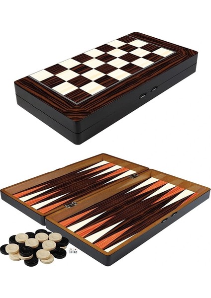 Ahşap Tavla Takımı Büyük Boy ( Lisinya )