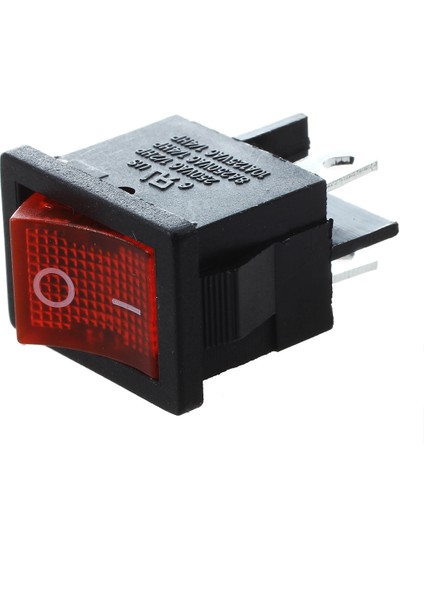 3pcs Kırmızı Işık 4 Pin Dpst On-Off Boat Rocker Switch 6A/250V 10A/125V Ac (Yurt Dışından)