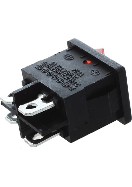 3pcs Kırmızı Işık 4 Pin Dpst On-Off Boat Rocker Switch 6A/250V 10A/125V Ac (Yurt Dışından) fiyatları