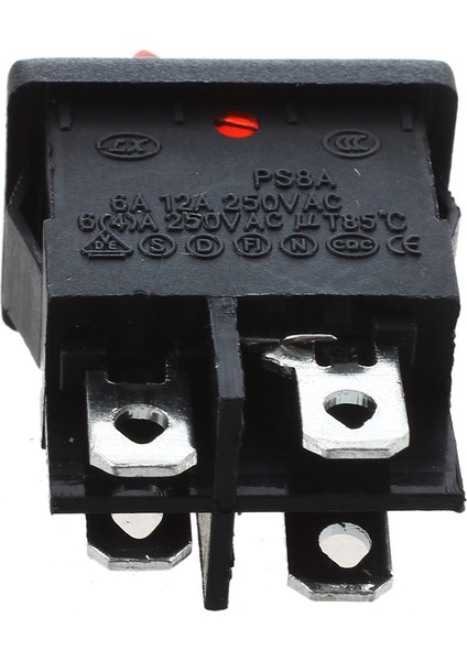3pcs Kırmızı Işık 4 Pin Dpst On-Off Boat Rocker Switch 6A/250V 10A/125V Ac (Yurt Dışından) modelleri