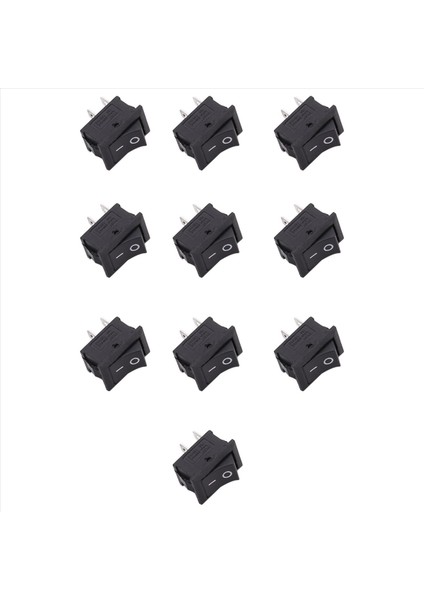 10 Pcs Spst Mini Siyah 2 Pin Rocker Anahtarı Ac 125V 10A 250V 6A (Yurt Dışından) modelleri