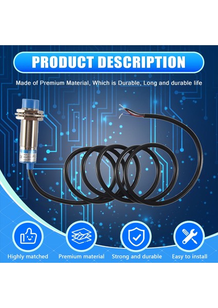 LJ18A3-8-Z / Bx DC6-36V 8 mm Tübüler Endüktif Yakınlık Sensörü Anahtar Dedektörü Npn (Yurt Dışından) fırsatları