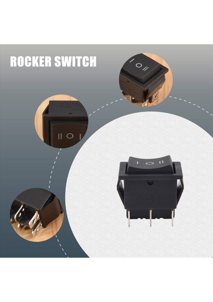 6-Terminaller 3 Konum Açma/kapalı/dpdt Tekne Rocker Switch 16A 250VAC 20A 125VAC (Yurt Dışından) indirimleri