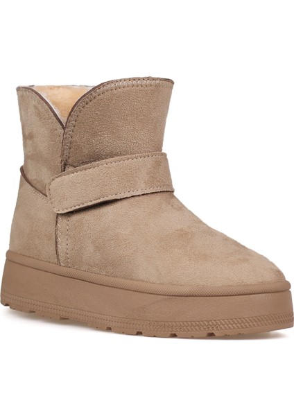 Kadın Vizon Günlük Kalın Taban Bot - Içi Kürklü Platform Streç Model modelleri