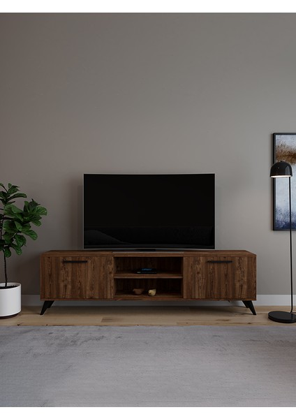 Monaco Düşer Kapaklı Tv Ünitesi 2 Kapaklı 180 cm - Atlantik Çam