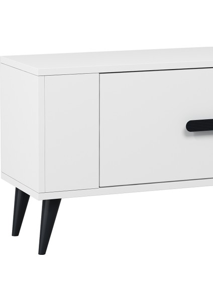 TV1336CT RETRO-128 Tv Sehpası Beyaz-Siyah