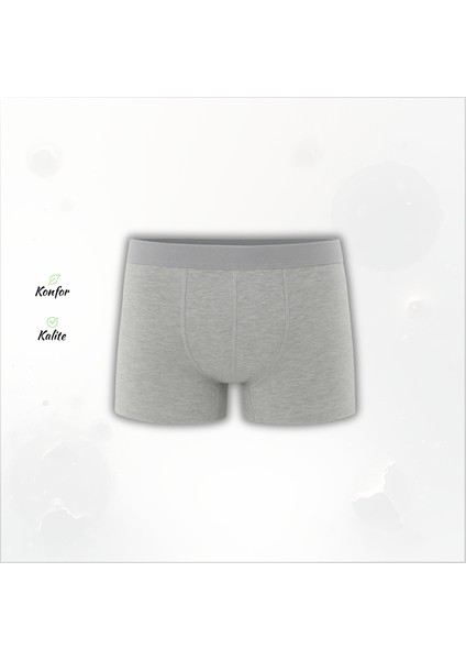 Ezowear Erkek 3'lü Boxer Seti – Siyah Gri Karışık Renkler indirimleri