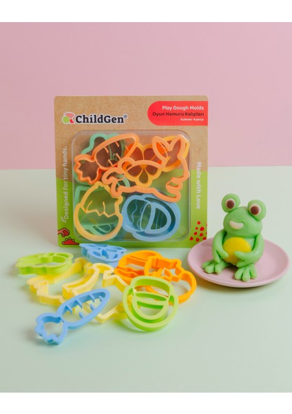 8'li Bahar Set Oyun Hamuru Kalıbı modelleri