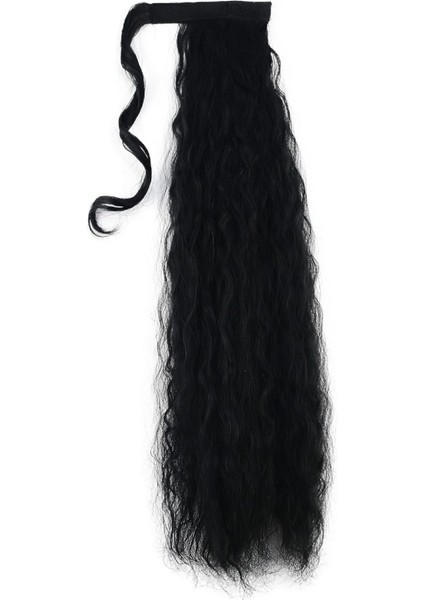 Bağlamalı Kabarık Dalgalı At Kuyruğu / Siyah fırsatları